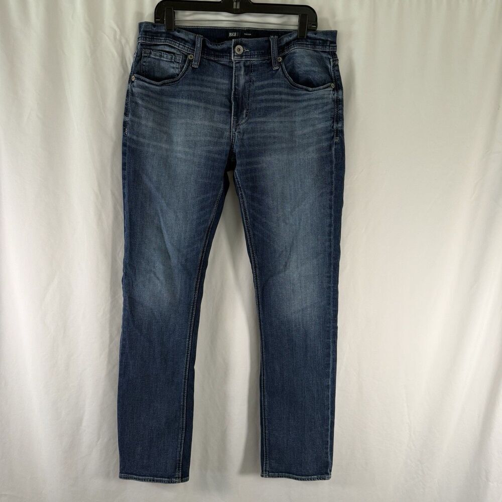 BKE Buckle Mason Denim Jeans Men's 34x32 Medium Wash Tapered Leg Pockets